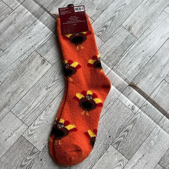 Turkey Trot‎ Socks Thanksgiving Running Gear Funny Turkey Socks with Hands - Picture 1 of 5
